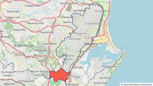 Map of areas affected by the power outage around Berea